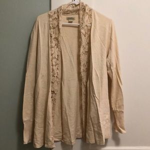 Lucky Brand lace sweater